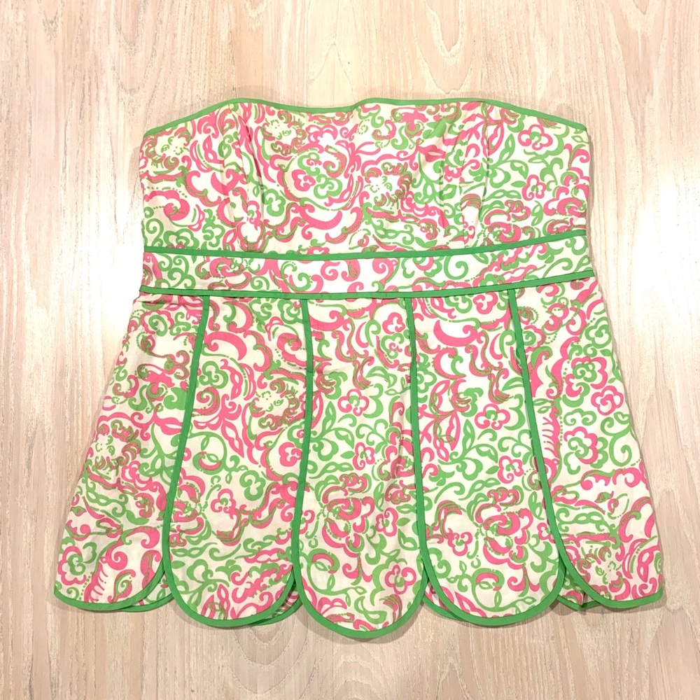 Lilly Pulitzer Vintage Strapless Top Size:6